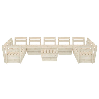 10-piece garden pallet lounge set Impregnated spruce wood