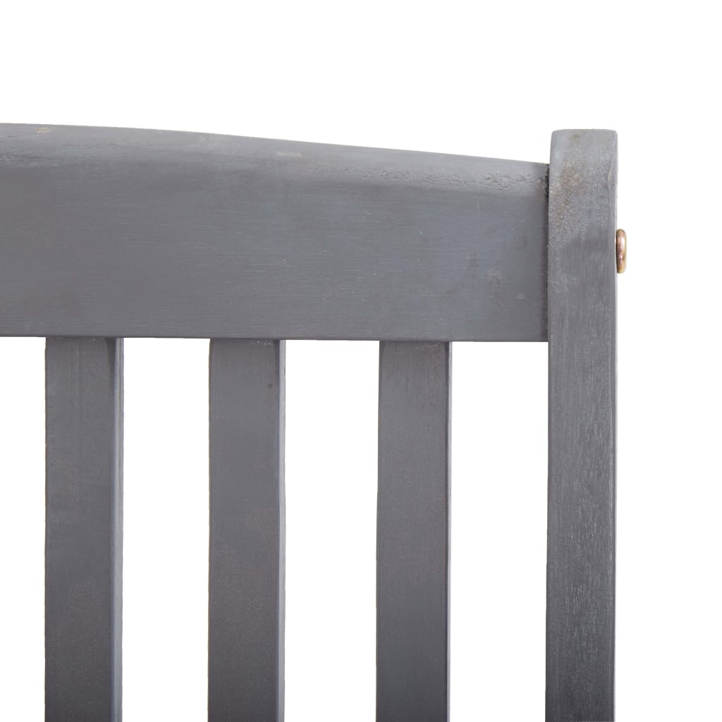 Folding garden chairs 2 pcs. with cushions solid wood acacia