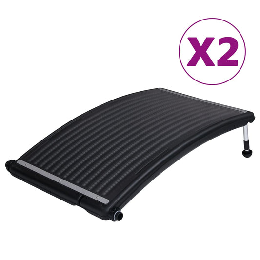 Curved solar heating panels for pool 2 pcs. 110x65 cm