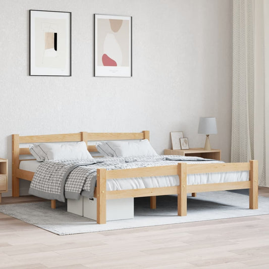 Solid pine bed 160x200 cm