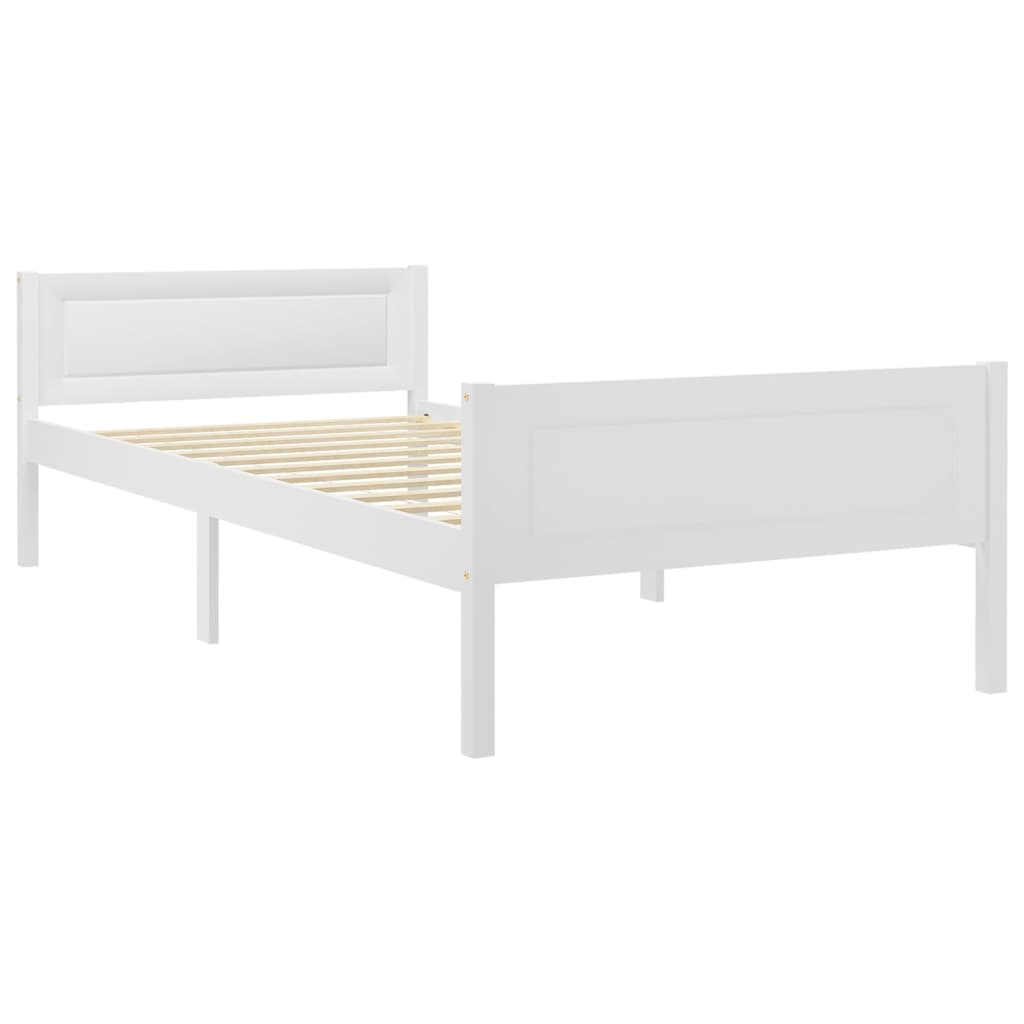 Solid wood bed white pine 90x200 cm