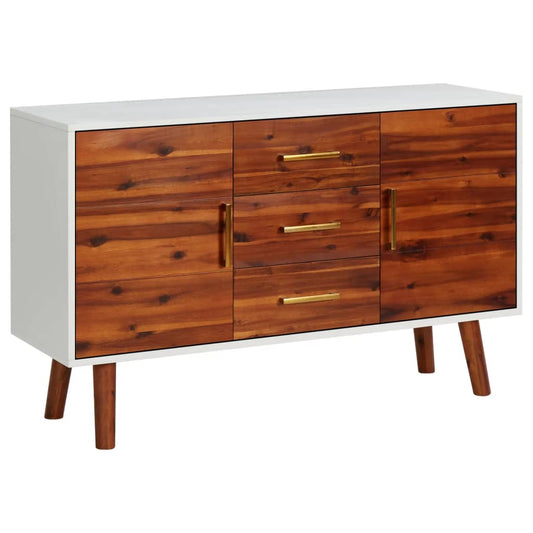 Sideboard 110x35x70 cm solid acacia and MDF