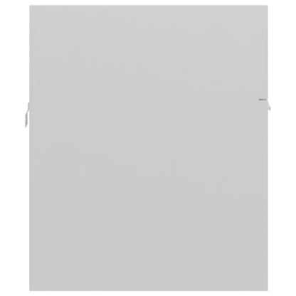 Bathroom furniture set high gloss white wood material