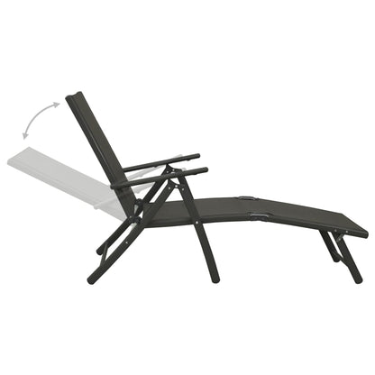 9-piece garden lounge set black and anthracite