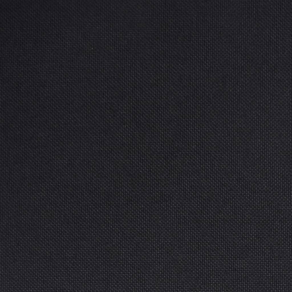 Schaukelsessel mit Hocker Schwarz Stoff