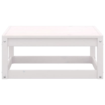 9-piece garden lounge set white solid pine