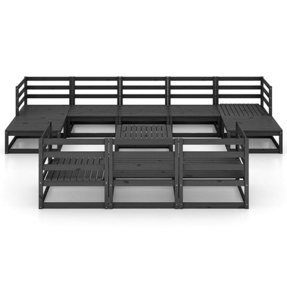 11 kom. Vrtna garnitura za sjedenje od punog borovine