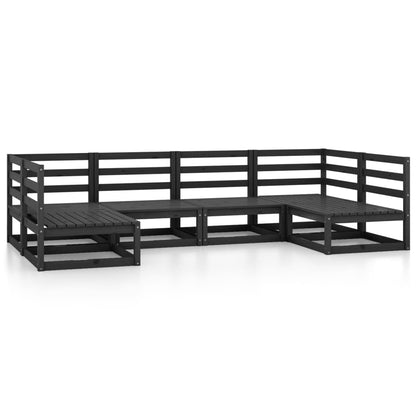 6-tlg. Garten-Lounge-Set Massivholz Kiefer