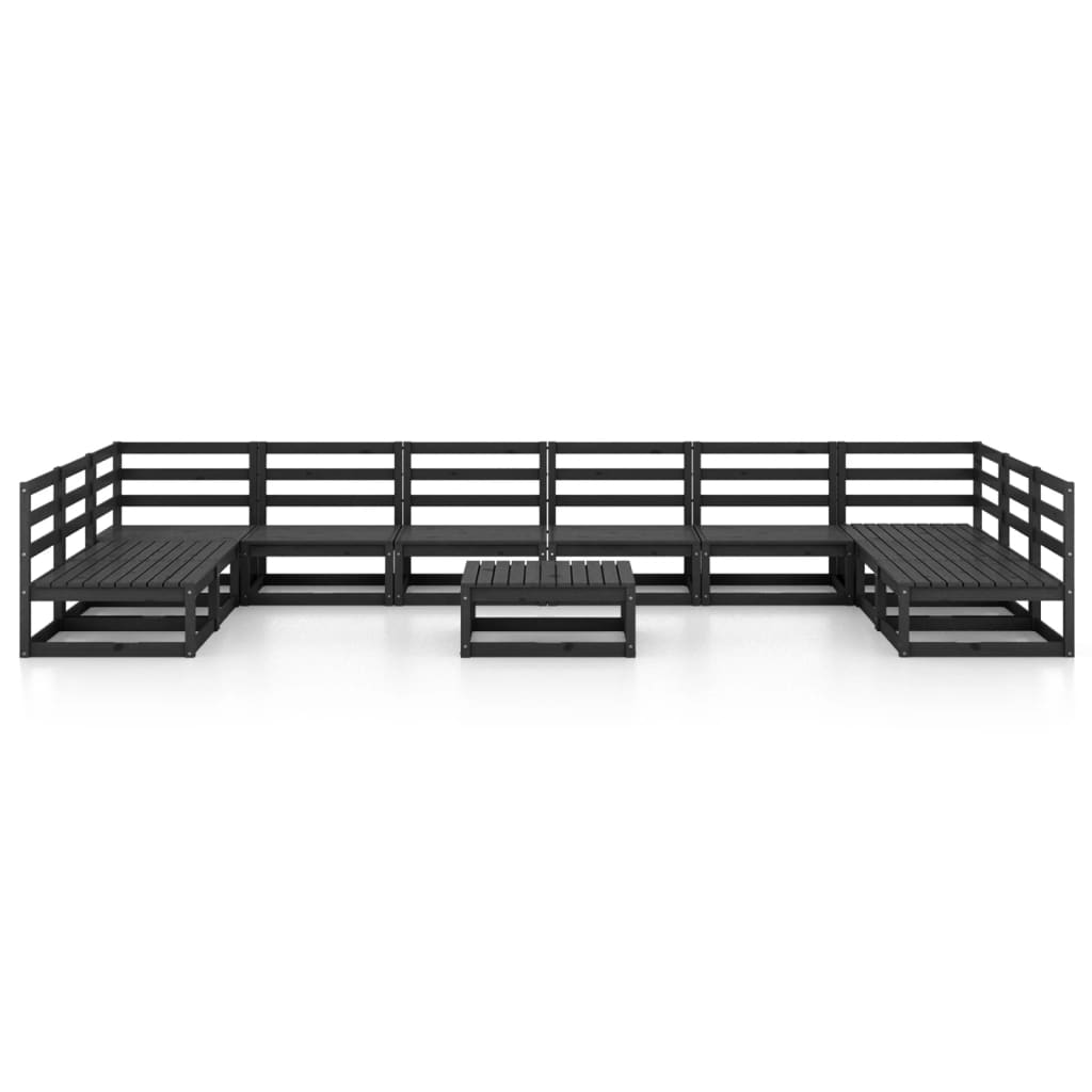 11 kom. Vrtna garnitura za sjedenje od punog borovine