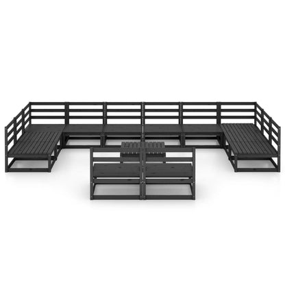 13-tlg. Garten-Lounge-Set Massivholz Kiefer