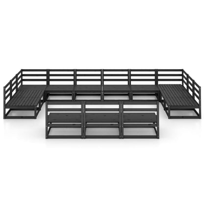 13-tlg. Garten-Lounge-Set Massivholz Kiefer