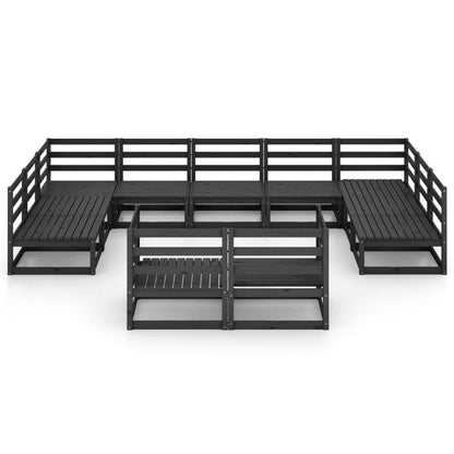 11 kom. Vrtna garnitura za sjedenje od punog borovine