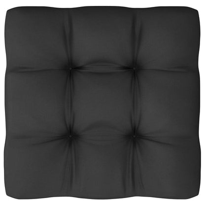 12-tlg. Garten-Lounge-Set mit Kissen Grau Massivholz Kiefer