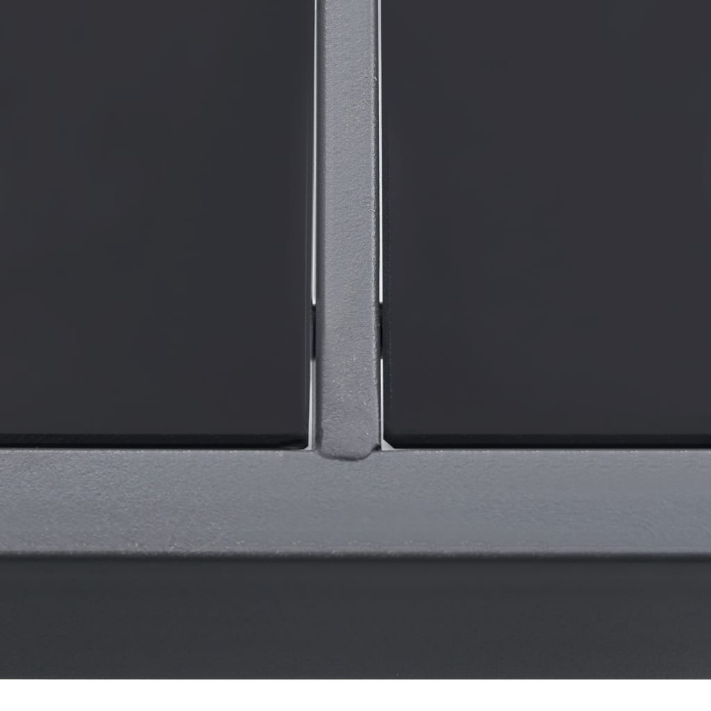 9-piece garden dining set steel