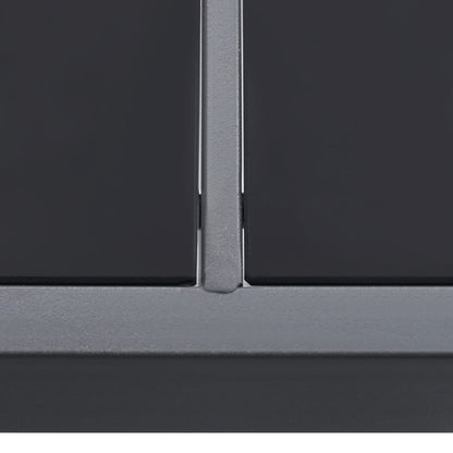 9-piece garden dining set steel