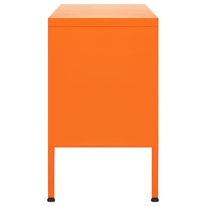 TV cabinet orange 105x35x50 cm steel