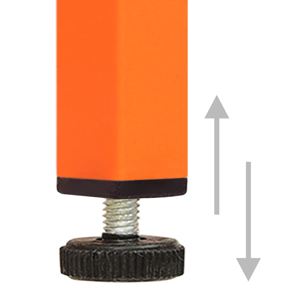 TV cabinet orange 105x35x50 cm steel