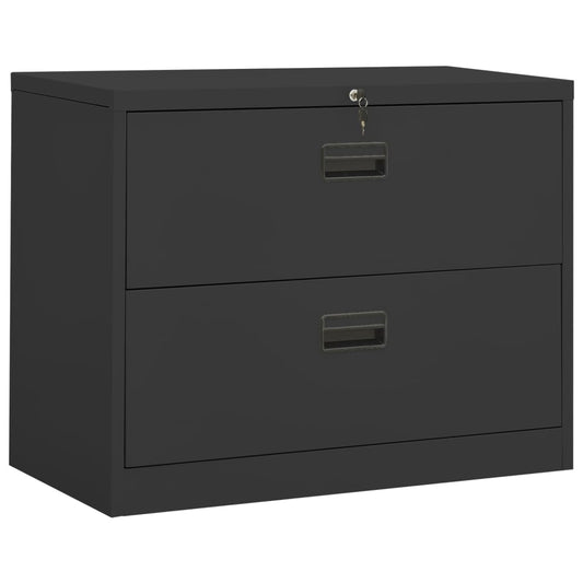 Aktenschrank Anthrazit 90x46x72,5 cm Stahl