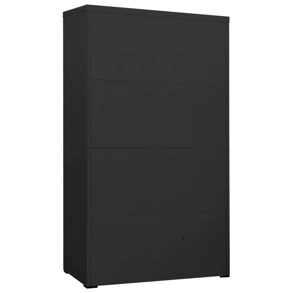 Aktenschrank Anthrazit 90x46x164 cm Stahl