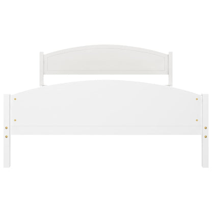 Krevet od punog drva bijeli bor 140x200 cm