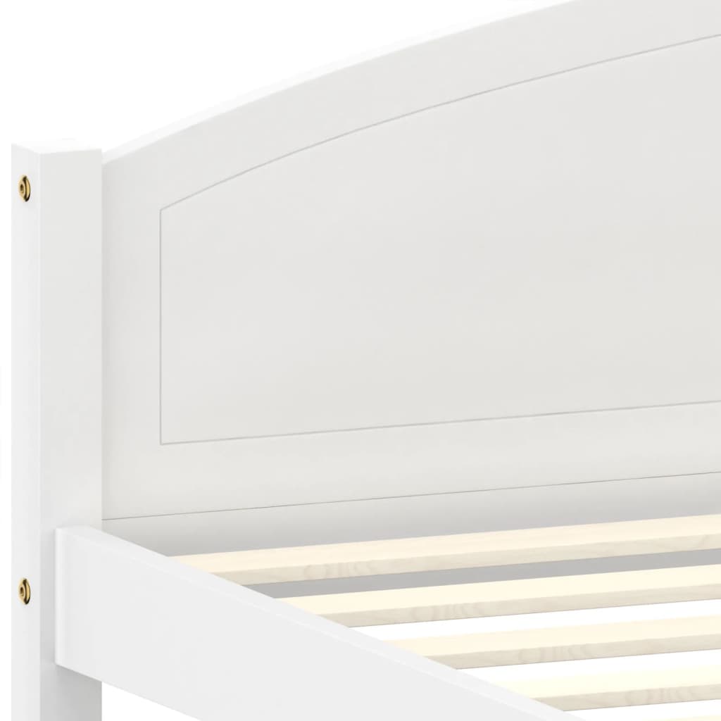 Krevet od punog drva bijeli bor 140x200 cm