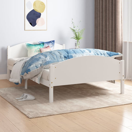 Solid wood bed white pine 140x200 cm