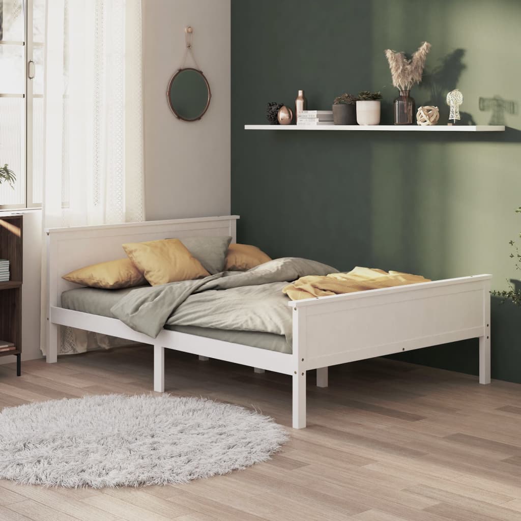 Solid wood bed white pine 160x200 cm