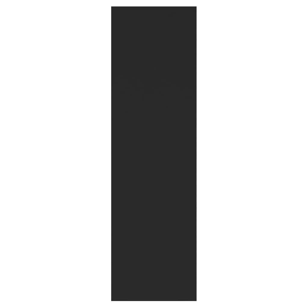 Wall shelf black 75x16x55 cm wood material