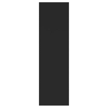 Wall shelf black 75x16x55 cm wood material