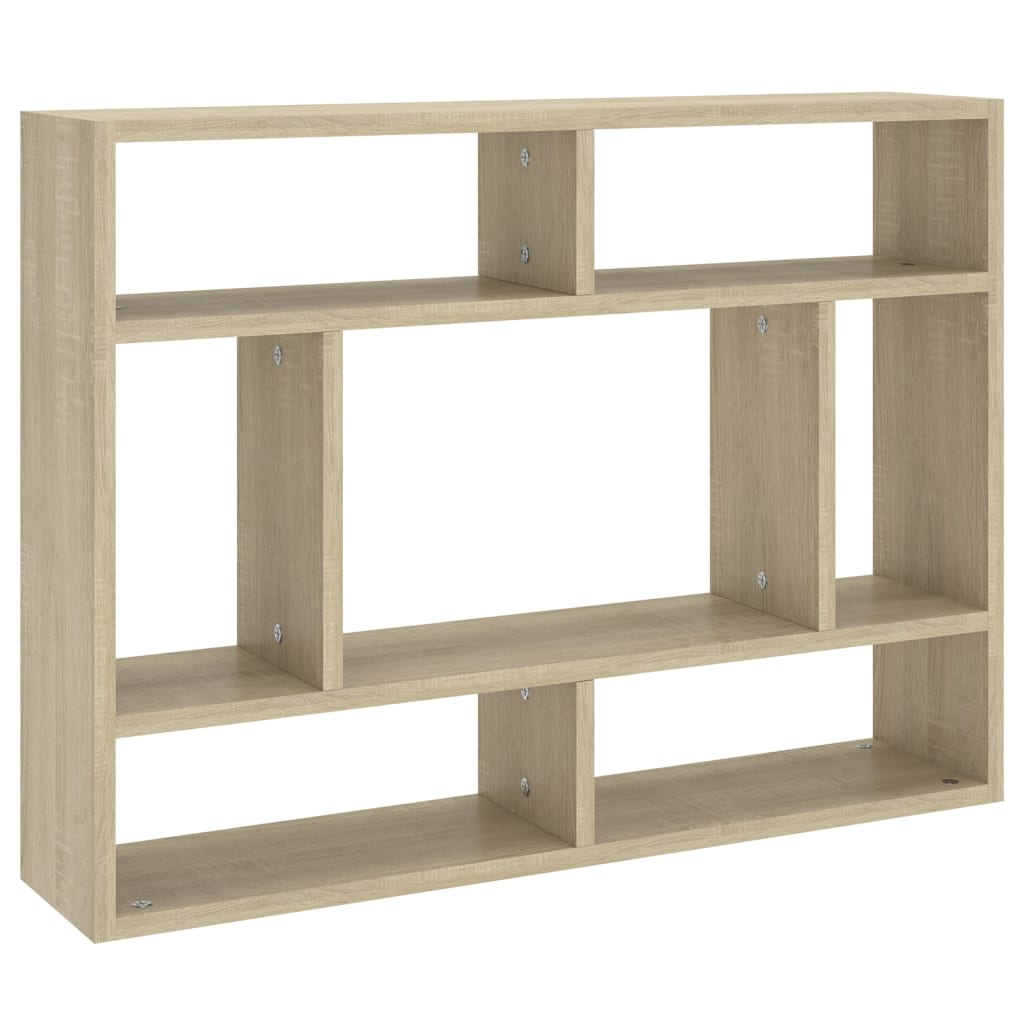 Wall shelf Sonoma oak 75x16x55 cm wood material