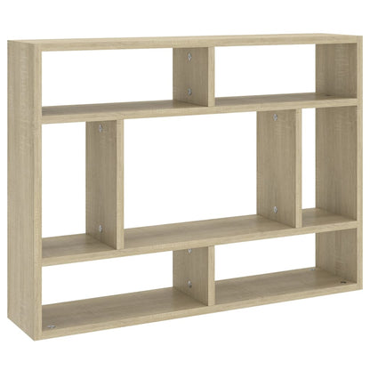 Wall shelf Sonoma oak 75x16x55 cm wood material