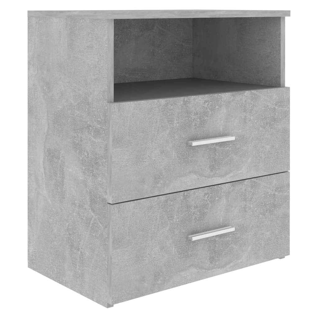 Bedside tables 2 pcs. Concrete grey 50x32x60cm