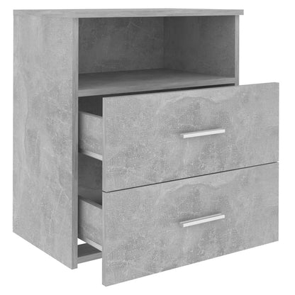 Bedside tables 2 pcs. Concrete grey 50x32x60cm