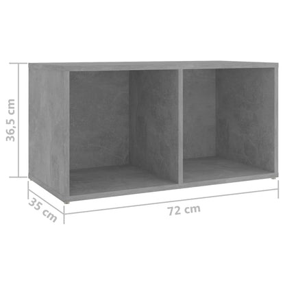 TV cabinets 4 pcs. Concrete grey 72x35x36.5 cm wood material