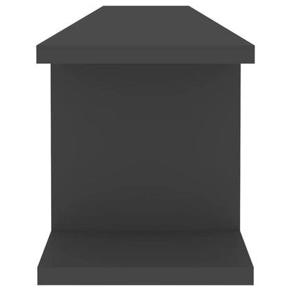 Zidne police 2 kom sive 105x18x20 cm drvo materijal
