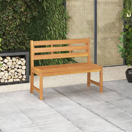 Garden bench 114 cm solid teak wood