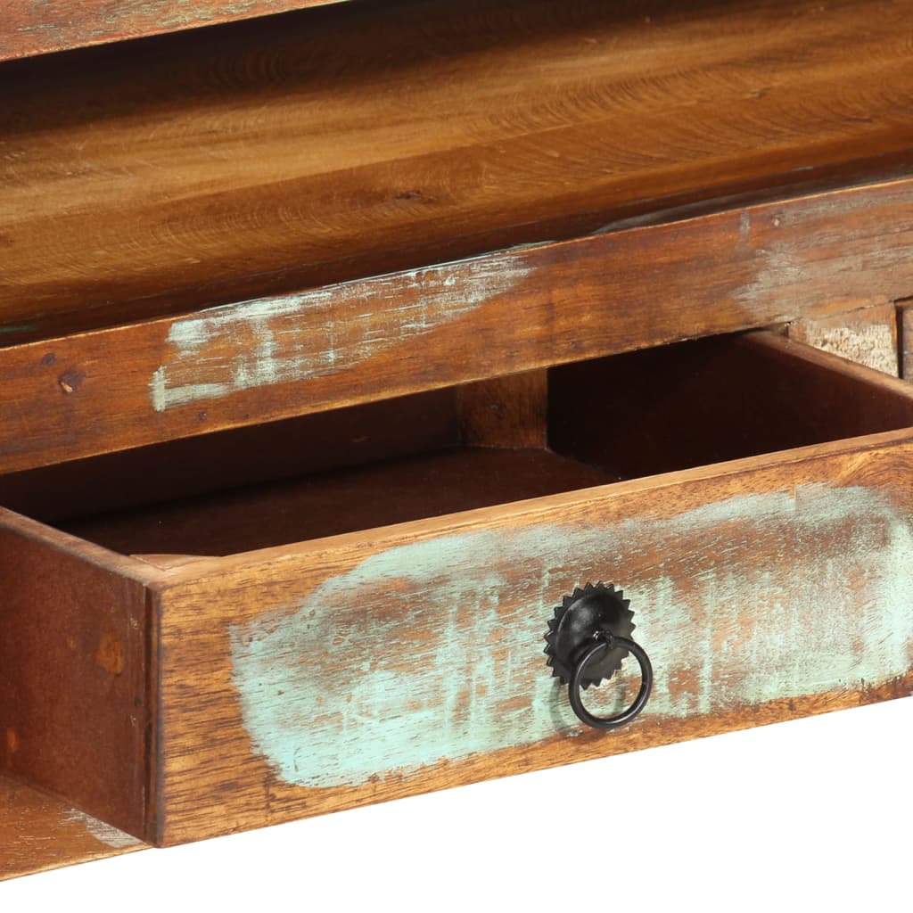 Komoda za TV višebojna 110x30x40 cm obrađeno masivno drvo