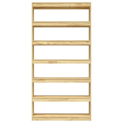 Bookcase/room divider 100x30x200 cm solid pine wood