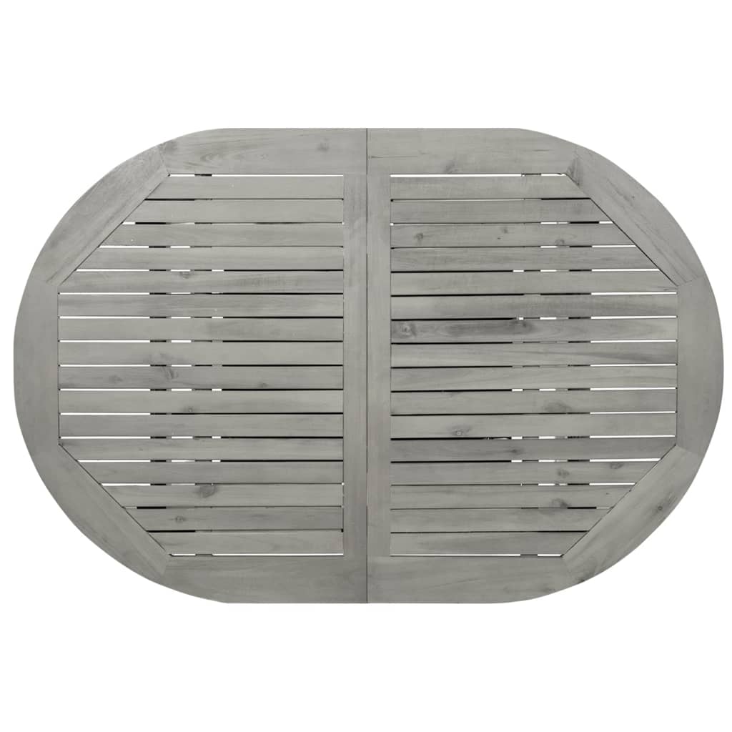 Vrtni blagovaonski stol (120-170)x80x75 cm od punog drva akacije