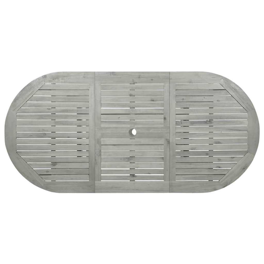 Vrtni blagovaonski stol (120-170)x80x75 cm od punog drva akacije