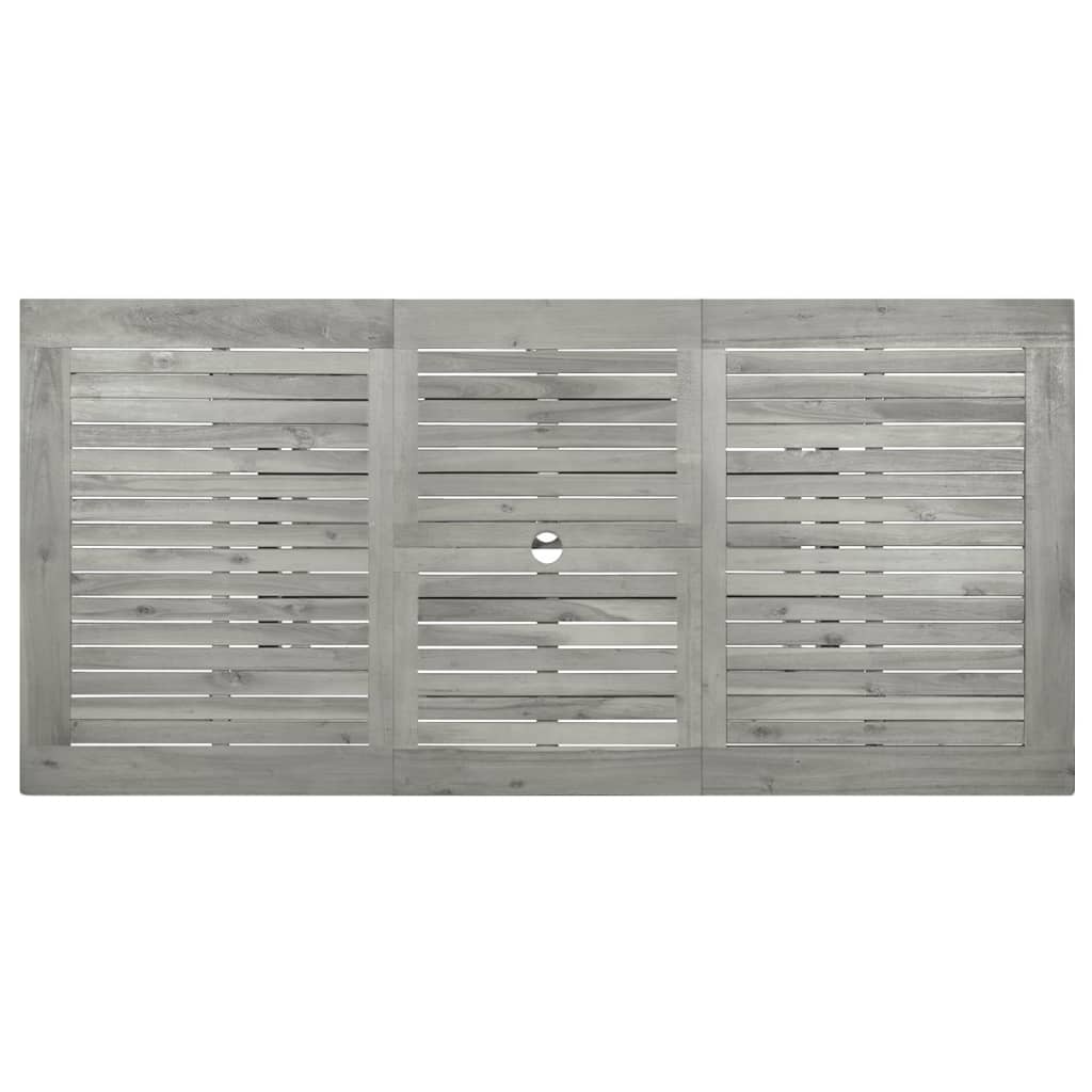 Vrtni blagovaonski stol (120-170)x80x75 cm od punog drva akacije