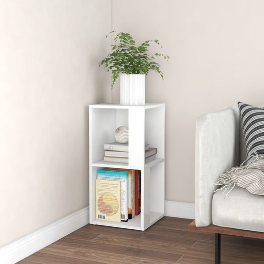 Corner shelf white 33x33x67 cm wood material