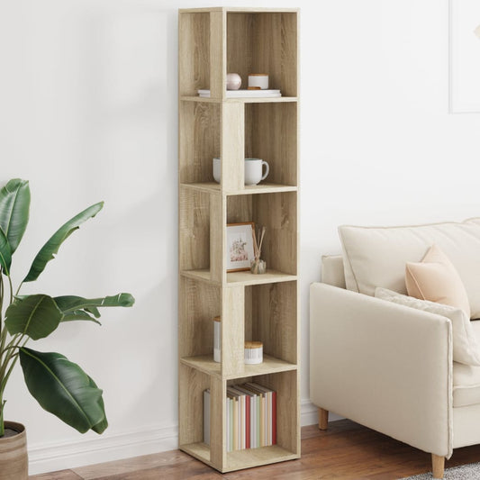 Corner shelf Sonoma oak 33x33x164.5 cm wood material
