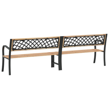 Double garden bench 238 cm Chinese fir wood