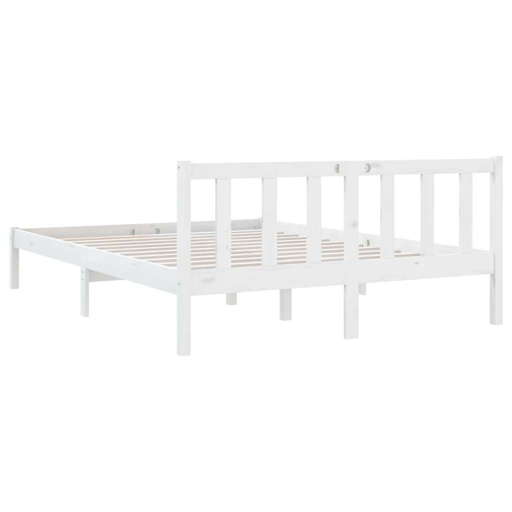 Solid wood bed white pine 160x200 cm