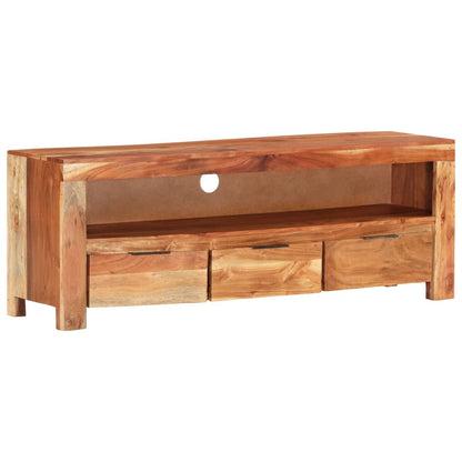 TV cabinet 110x30x40 cm solid acacia wood