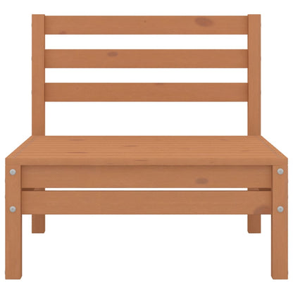 2-Sitzer-Gartensofa Honigbraun Massivholz Kiefer