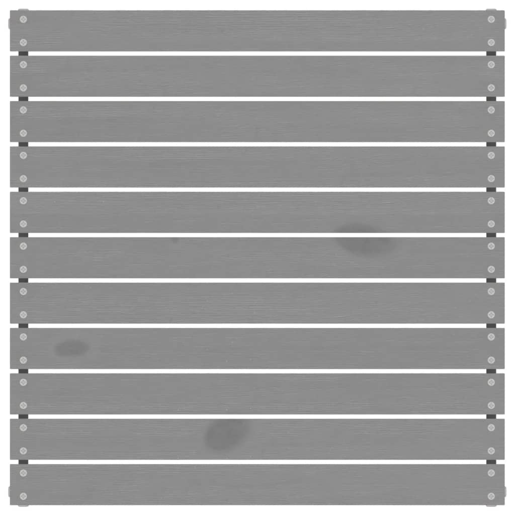 3-tlg. Garten-Lounge-Set Grau Kiefer Massivholz