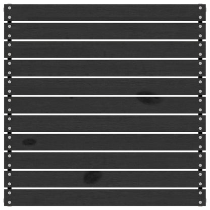 3-tlg. Garten-Lounge-Set Schwarz Massivholz Kiefer