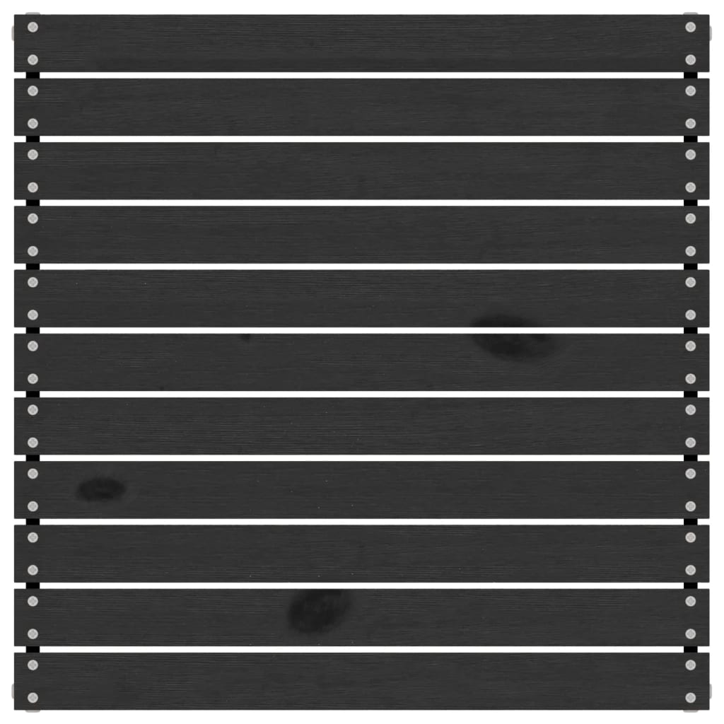 5-tlg. Garten-Lounge-Set Schwarz Massivholz Kiefer